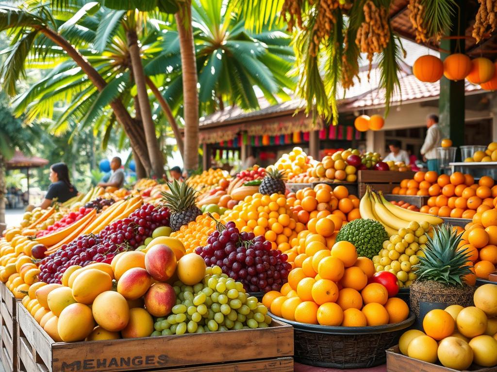 Sistem pendingin untuk menjaga kesegaran buah di gudang.