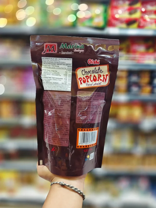 Oishi Popcorn Coklat 100gr 1