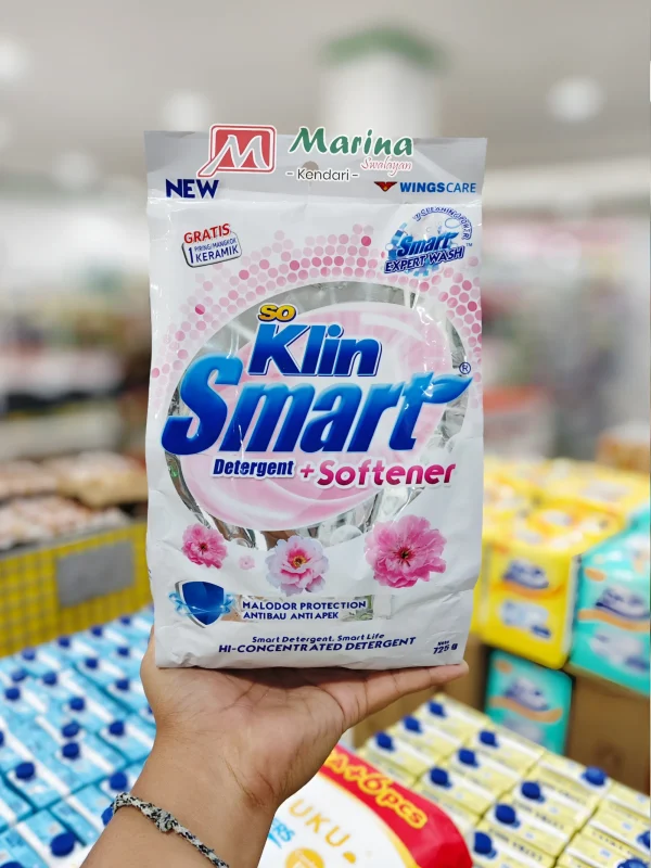 Soklin Smart Detergen Bubuk Softener Pouch 725gr