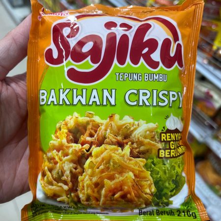 Sajiku Bakwan Crispy 210 gr tepung bumbu gorengan siap pakai kemasan depan produk